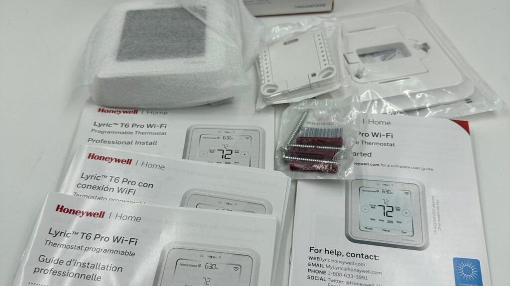 Termostato Honeywell Lyric T6 Pro Contenido